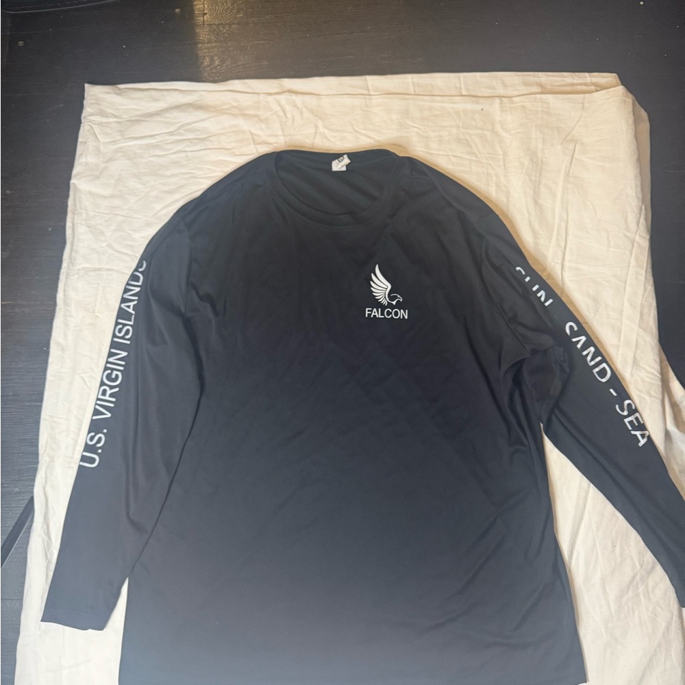 Black Long‎ Sleeve Tee 2xl perfect for vacation beach daily wear Caribbean